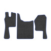 23-Коврики ворсовые SCANIA G (2011-2015) -(ABTC 3 коврика. АТ) (UPP-8 (Графит) кант Синий)