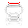 Дуга на крышу SCANIA 6 серии (ср./выс. кабина, 4/5 ПТФ) S013