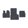 37-Коврики ворсовые MAN TGS -(АВС 3 коврика. МТ) (UPP-3 (Серый) кант Синий)