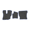 69-Коврики ворсовые HINO – 500 -(АВС 3 коврика. МТ) (UPP-3 (Серый) кант Синий)