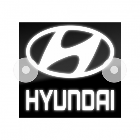 Табличка светодиодная 14*15 Лобовое (24v) (HYUNDAI белая)