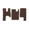 38-Коврики ворсовые MAZ EURO (Простор) -(АВС 3 коврика. МТ) (UPP-8 (Коричневый) кант Бежевый)