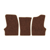 55-Коврики ворсовые ГАЗЕЛЬ -(АВС 3 коврика. МТ) (Фортуна (Коричневый) кант Бежевый)