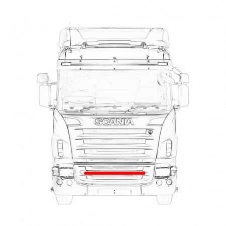 Кенгурятник-фародержатель для SCANIA 5 серии S022