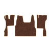 96-Коврики ворсовые SCANIA S  -(ABTC 3 коврика. АТ) (Фортуна (Коричневый) кант Бежевый)