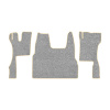 96-Коврики ворсовые SCANIA S  -(ABTC 3 коврика. АТ) (UPP-8 (Серый) кант Бежевый)