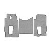 83/1-Коврики ворсовые Mercedes Actros MP3 MS от 2004г. (2пневмо) -(ABTC 3 коврика. АТ) (UPP-8 (Серый) кант Черный)