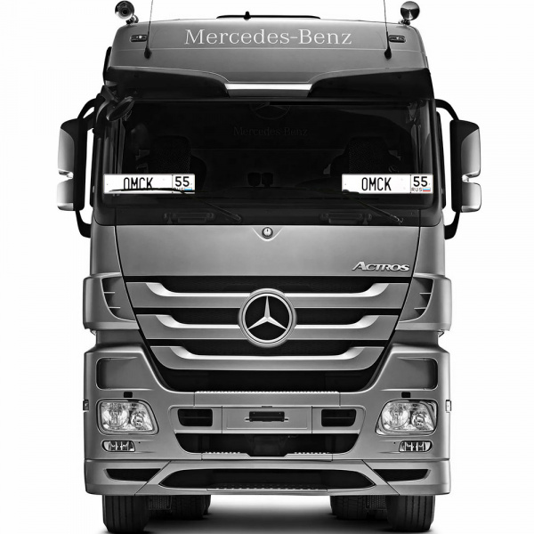 Автомобильный сувенирный номер OMSK 55