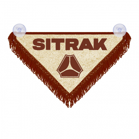 Треугольный короткий вымпел (надпись/лого)