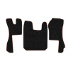 87-Коврики ворсовые SCANIA R  -(АВС 3 коврика. МТ) (UPP-8 (Черный) кант Коричневый)