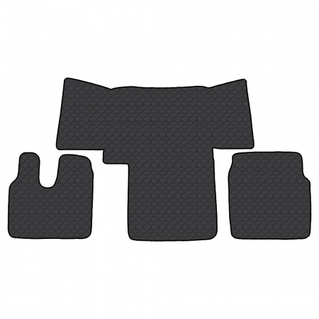 4.2 Коврики стёганные MAN TGL TGM TGS TGA от 2000 (АТ) 410  (Классик Черный строчка Черная)