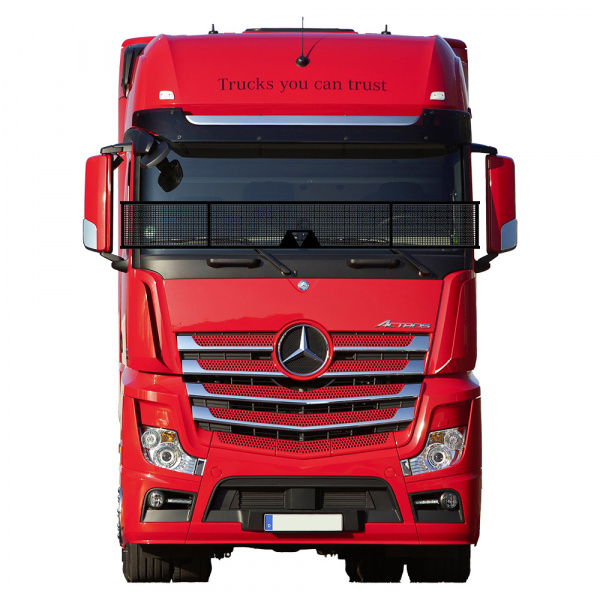 Защита лобового стекла для MERCEDES MP4 (металл, прямые углы)