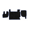 03-Коврики ворсовые RENAULT PREMIUM до 2005 -(АВС 3 коврика. МТ) (Фортуна (Черный) кант Синий)