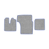 31-Коврики ворсовые MAN TGA XXL -(АВС 3 коврика. МТ) (UPP-8 (Серый) кант Синий)