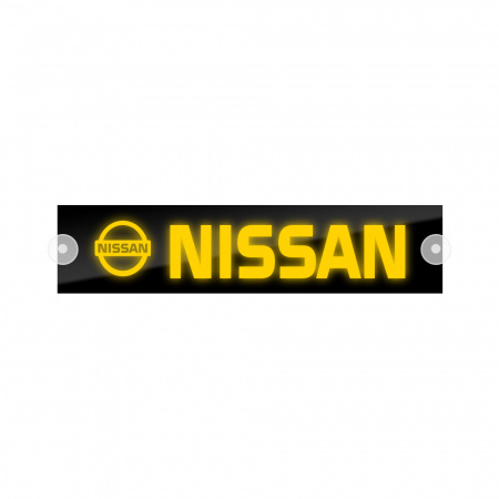 Табличка светодиодная 10x50 (желтая) на лобовое стекло (24v) (NISSAN)