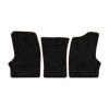 55-Коврики ворсовые ГАЗЕЛЬ -(АВС 3 коврика. МТ) (Фортуна (Черный) кант Коричневый)