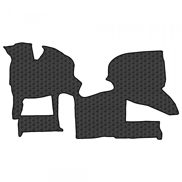 12.3 Коврики стёганные SHACMAN X3000 (МТ, 2 полки) от 2023г