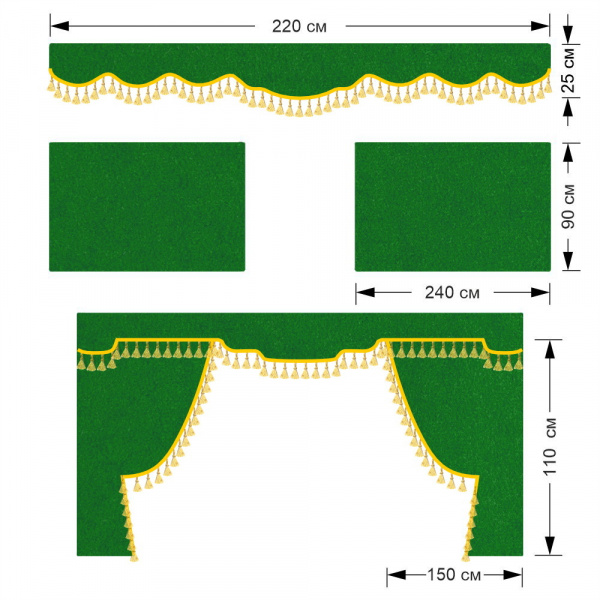 Комплект автоштор SCANIA 5 ser. R/G