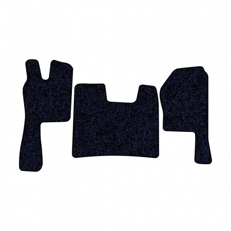 21-Коврики ворсовые SCANIA R  -(ABTC 3 коврика. АТ) (Карлайт (Синий) кант Черный)