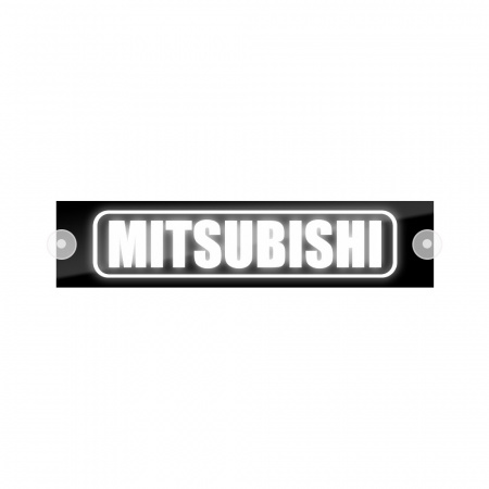 Табличка светодиодная 10*50 Лобовое (12v) (MITSUBISHI белая)