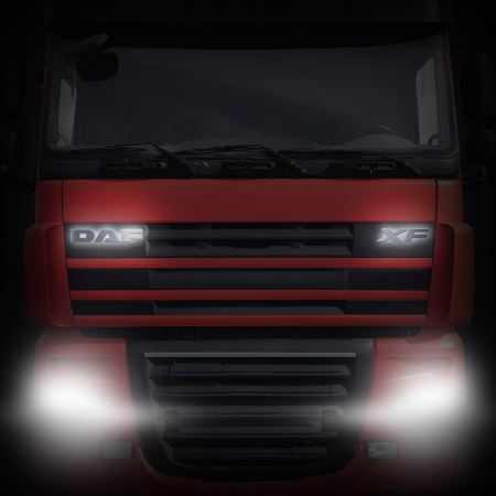Светодиодная надпись-логотип для грузовиков DAF XF (680х65мм)