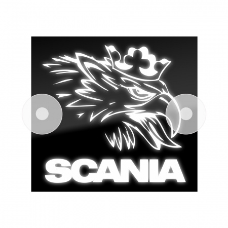 Табличка светодиодная 14*15 Лобовое (24v) (SCANIA белая)