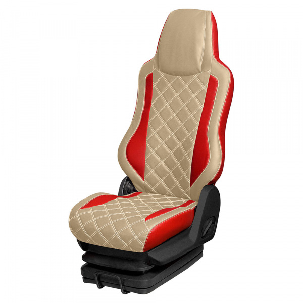 149 Чехлы Люкс MERCEDES ACTROS MP4 1845 2018г. - (2 ремня) 2 выс. пневмо сид.