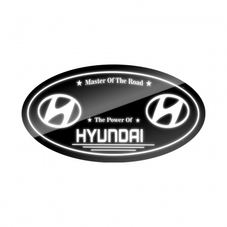 Панель на спальник 75*40 Овал (24v) (HYUNDAI белый)