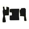 25-Коврики ворсовые SCANIA R TOPLAIN  -(ABTC 3 коврика. АТ) (UPP-8 (Черный) кант Бежевый)
