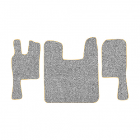 67-Коврики ворсовые SCANIA 124 (после 2010г) -(ABTC 3 коврика. АТ) (UPP-8 (Серый) кант Бежевый)