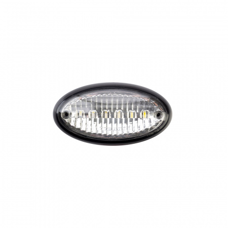 Фонарь овальный габаритный белый (6LED) L0136 19320