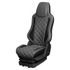 108 Чехлы Люкс FORD CARGO  (1 ремень) 2 выс.сид. (ПремиумЧерный+ПремиумСерый)
