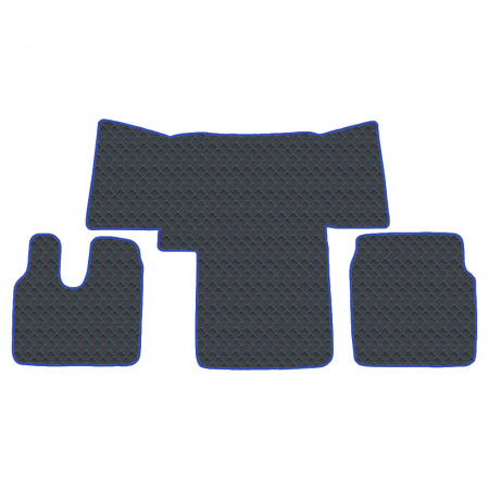 4.2 Коврики стёганные MAN TGL TGM TGS TGA от 2000 (АТ) 410  (Классик Черный строчка Синяя)