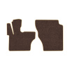 120-Коврики ворсовые JAC N200 -(АВ Водитель и пассажир) (UPP-8 (Коричневый) кант Бежевый)