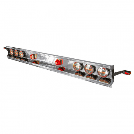 Бампер прицепа/полуприцепа задний нерж сталь (2,4*27)