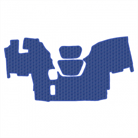 1.1 Коврики стёганные DAF 95 XF  (МТ)  (Премиум Синий)