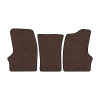 55-Коврики ворсовые ГАЗЕЛЬ -(АВС 3 коврика. МТ) (UPP-8 (Коричневый) кант Черный)
