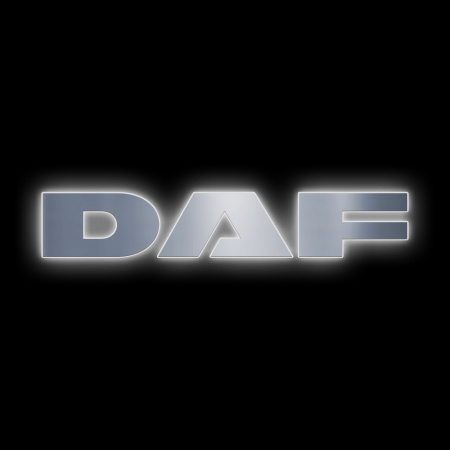 Буквы SDT на капот DAF 106 (535х90) ( Подсветка  Белый)