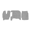 62-Коврики ворсовые IVECO Stralis узкая кабина -(ABTC 3 коврика. АТ) (UPP-8 (Серый) кант Серый)