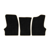 55-Коврики ворсовые ГАЗЕЛЬ -(АВС 3 коврика. МТ) (UPP-6 (Черный) кант Бежевый)