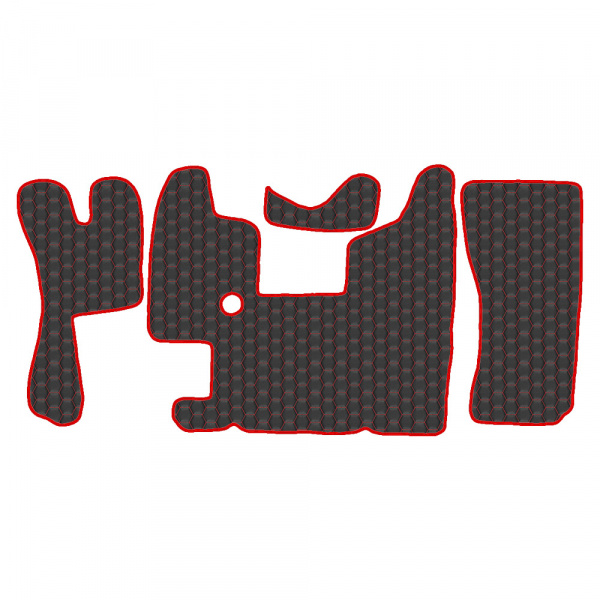 3.19 Коврики стёганные Scania 4 ser. L (МТ, 1 пневмо, 1 из стены) 