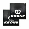Брызговики Черные Люкс 40*40 KRONE (Надпись Белая)