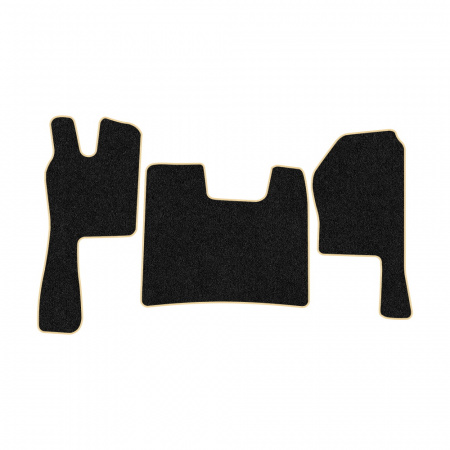 21-Коврики ворсовые SCANIA R  -(ABTC 3 коврика. АТ) (UPP-3 (Черный) кант Бежевый)