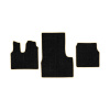 37-Коврики ворсовые MAN TGS -(АВС 3 коврика. МТ) (UPP-6 (Черный) кант Бежевый)