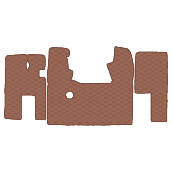 10.1 Коврики стёганные MAZ EURO 3 (МТ) педаль газа снизу