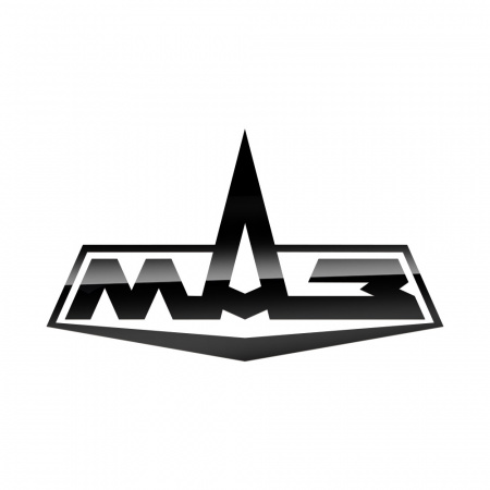 Светодиодная эмблема-логотип (черный пластик) для грузовиков MAZ EURO (Простор) (190х420мм)