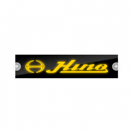 Табличка светодиодная 10x50 (желтая) на лобовое стекло (24v) (HINO)
