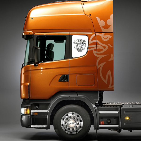 Накладки из нержавеющей стали (№2) на фальшокна Scania 5 серии NKN-213