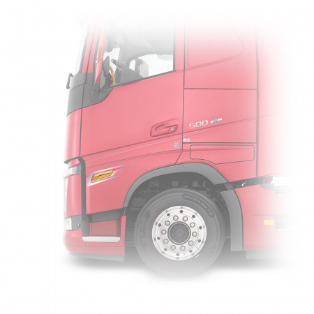 Накладки из нержавеющей стали на дверной поворотник VOLVO FH4 (с 05.2021г.в) NKN-223