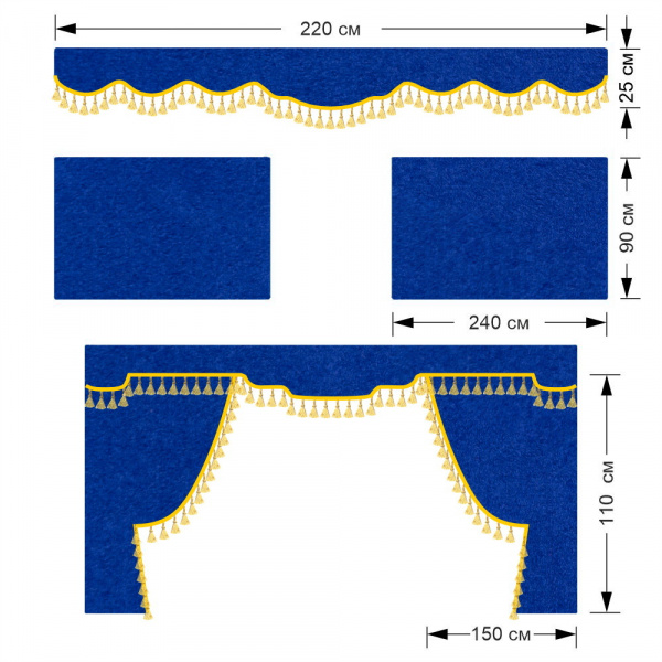Комплект автоштор SCANIA 6 серия R, G, S